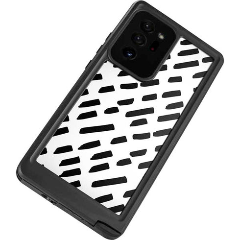 Black Dash Galaxy Note20 Ultra 5G Waterproof Case